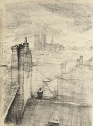 Stadtdächer, Brüssel, ca. 1910